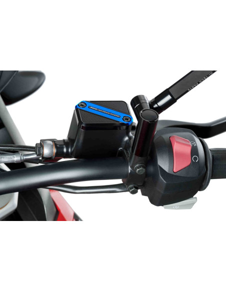 Tapon deposito liquido freno delantero Puig para Suzuki GSX-R125 17-24 azul