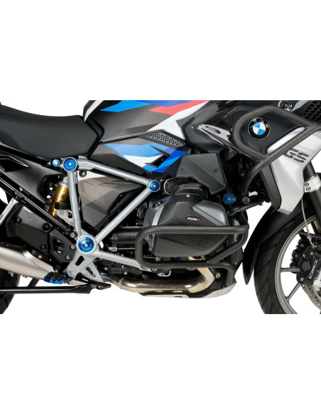 Caches de cadre en aluminium Puig pour BMW R1200 GS Adventure Exclusive Rallye 17/18 bleus