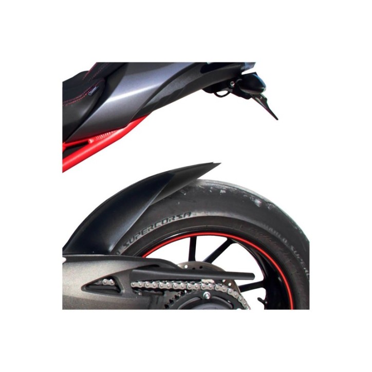 PUIG EXTENSION GARDE-BOUE ARRIERE POUR TRIUMPH SPEED TRIPLE 11-15 NOIR OPAQUE