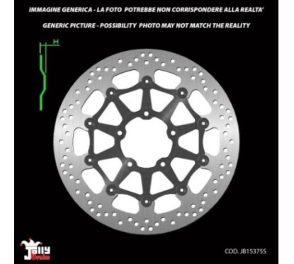 JOLLY BRAKE FIXED FRONT BRAKE DISC KAWASAKI NINJA ZX-10R PERFORMANCE ABS 1000 00-01