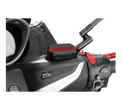 PUIG TAPPO SERBATOIO FLUIDO FRENO ANTERIORE/POSTERIORE PER YAMAHA T-MAX 530 DX/SX ANNO 17'-19' COLORE ROSSO