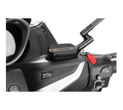 PUIG TAPPO SERBATOIO FLUIDO FRENO ANTERIORE/POSTERIORE PER YAMAHA T-MAX 530 DX/SX ANNO 17'-19' COLORE SILVER