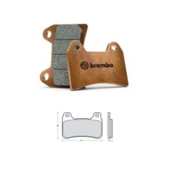 BREMBO BRAKE PADS Z04 COMPOUND HONDA CB1000 R 08-10