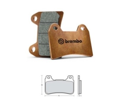 BREMBO BRAKE PADS Z04 COMPOUND HONDA CB1000 R 08-10