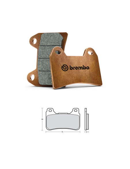 Pastillas de freno Brembo Z04 compatibles con Honda CBR600 RR 05-06