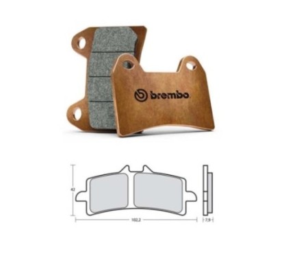 PASTILLAS DE FRENO BREMBO Z04 COMPUESTO DUCATI MULTISTRADA 1260 PIKES PEAK 18-20