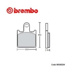 BREMBO Z04 COMPOSE PLAQUES DE FREIN KAWASAKI GTR1400 07-14