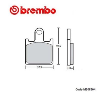 BREMBO PASTIGLIE FRENO MESCOLA Z04 KAWASAKI GTR1400 07-14