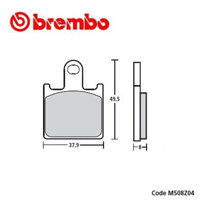 PASTILLAS DE FRENO BREMBO COMPUESTO Z04 KAWASAKI ZZR1400 06-20