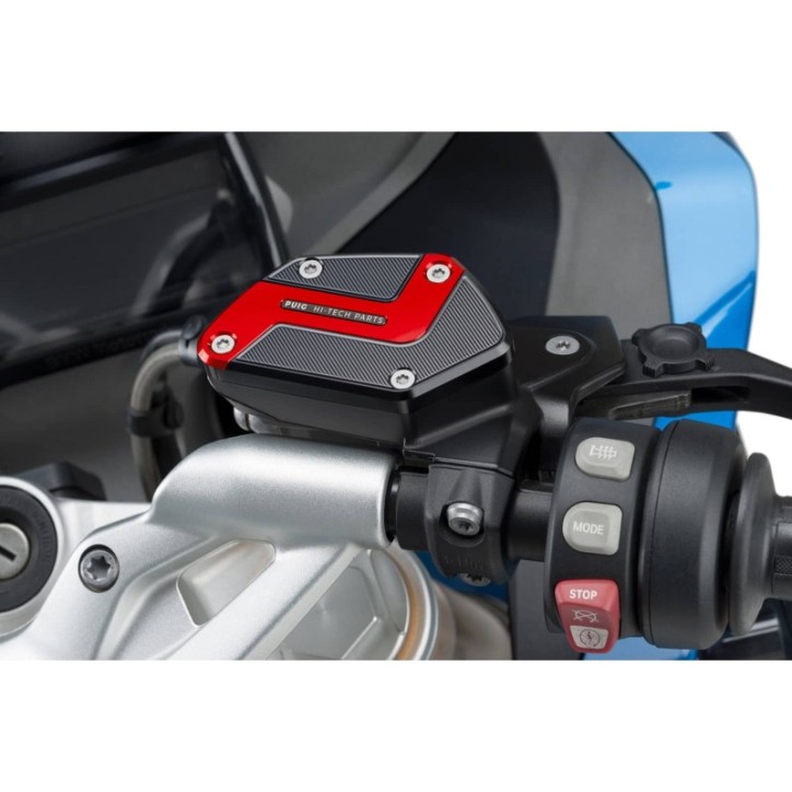 PUIG TAPPO SERBATOIO ANTERIORE PER FLUIDO FRENO PER BMW R1200 GS/RALLYE/EXCLUSIVE 17-18 ROSSO