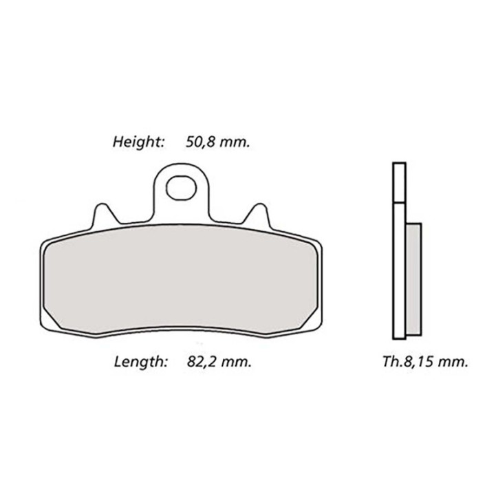 PASTILLAS DE FRENO BREMBO Z04 COMPUESTO PARA DUCATI 959 CORSE PANIGALE 18-19