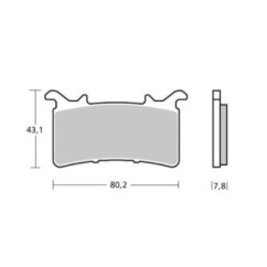 BREMBO BRAKE PADS COMPOUND Z04 BMW M1000 RR 21-22