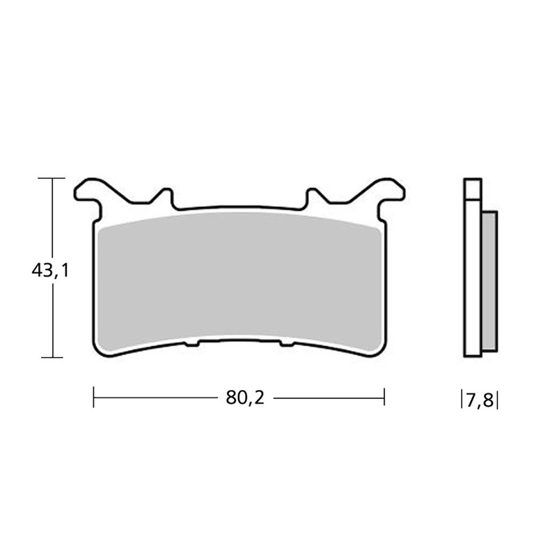 brembo z04 brake pads fit on honda cbr1000 rr r 20 23
