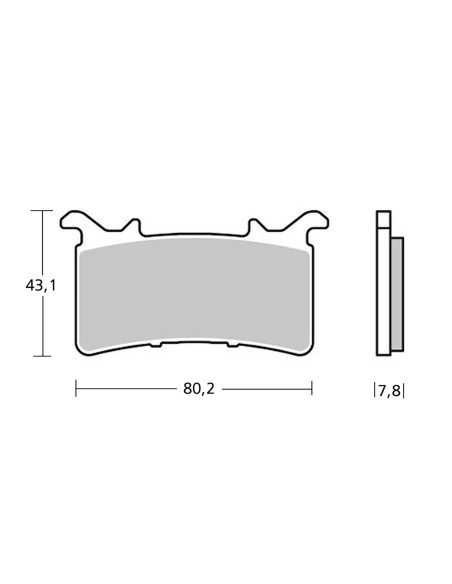brembo z04 brake pads fit on honda cbr1000 rr r 20 23