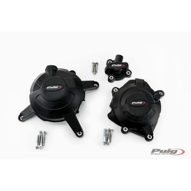 PUIG PROTEZIONE CARTER MOTORE TRACK PER CAMPIONATO PER YAMAHA YZF-R3 20-24 NERO