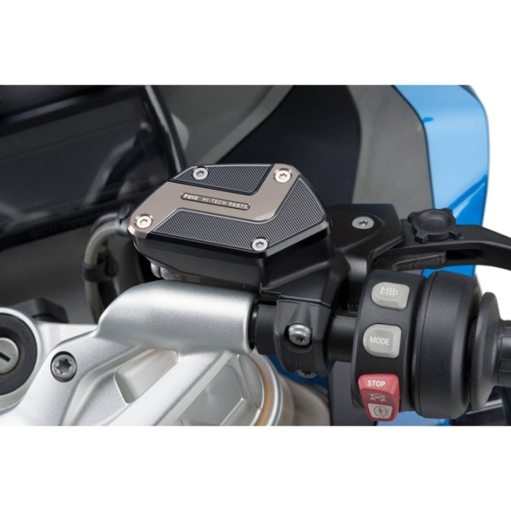 PUIG TAPPO SERBATOIO ANTERIORE PER FLUIDO FRENO PER BMW R1250 GS TRIPLE BLACK 21-23 SILVER