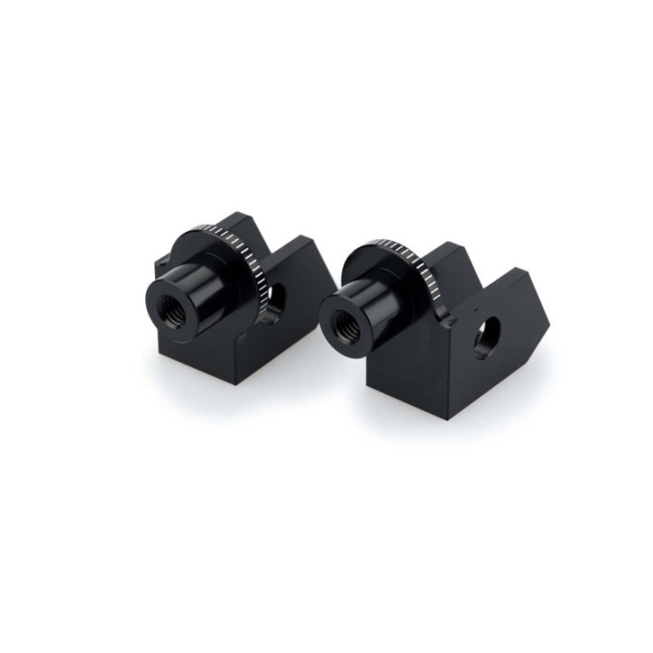 PUIG FOOTPEG FIXED DRIVER ADAPTERS FOR HONDA XL750 TRANSALP 23-24 BLACK