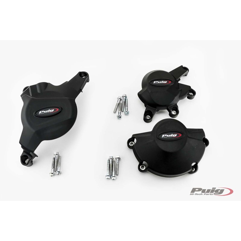 PUIG PROTEZIONE CARTER MOTORE TRACK PER CAMPIONATO HONDA CBR600RR 13-16 NERO