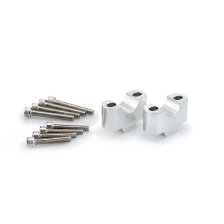 PUIG RISERS POUR GUIDON POUR BENELLI TRK 702 X 23-24 ARGENT-3741P