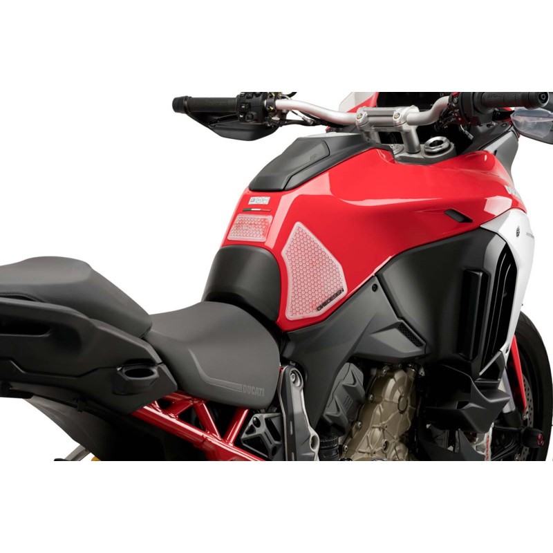 PUIG ADESIVO SERBATOIO SPECIFICO LATERALE DUCATI MULTISTRADA V4 21-24 TRASPARENTE