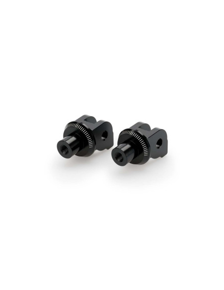 puig fixed passenger pegs adapters for ducati multistrada v4 rally 21 24 black