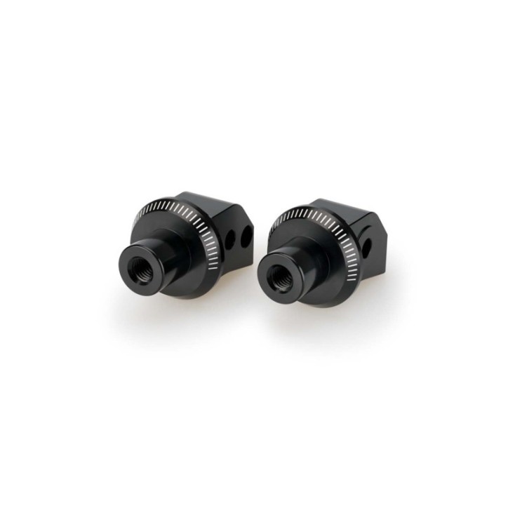 PUIG FOOTPEGS ADAPTERS FOR HONDA XL750 TRANSALP PASSENGER FIXTURES 23-24 BLACK