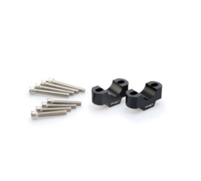 PUIG RISERS PER MANUBRI HONDA XL750 TRANSALP 23-24 NERO