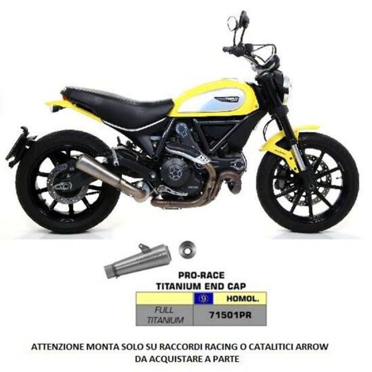 ARROW TERMINAL PRO-RACE FOR DUCATI SCRAMBLER 800 15-16