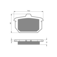 COMPUESTO PASTILLAS DE FRENO GOLDFREN PARA HARLEY D. FLST FLSTC FLSTF FLSTS FLSTN 84-87 15-OFERTA