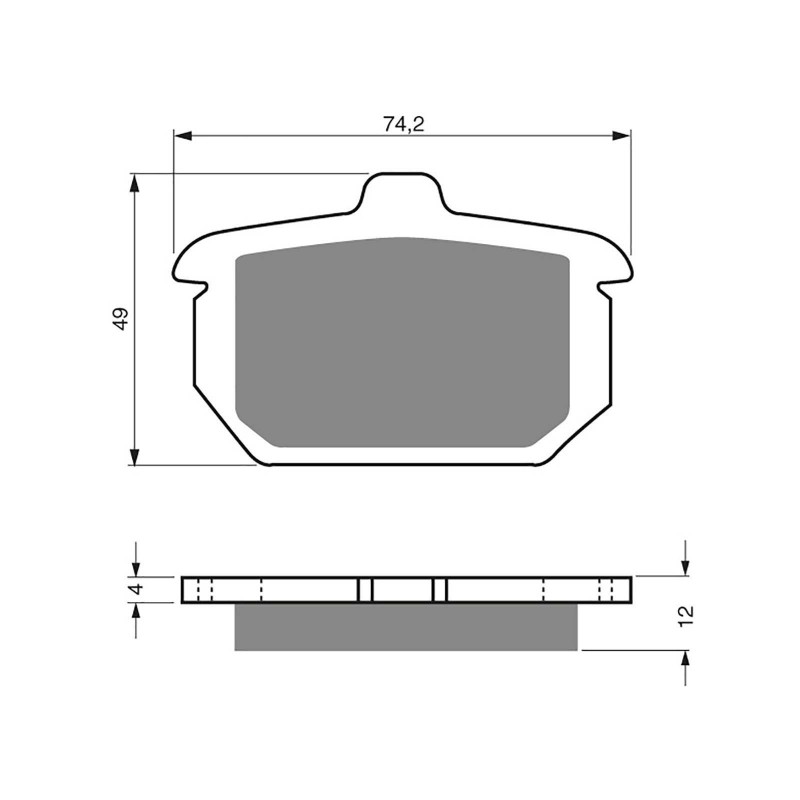 COMPUESTO PASTILLAS DE FRENO GOLDFREN PARA HARLEY D. FLST FLSTC FLSTF FLSTS FLSTN 84-87 15-OFERTA