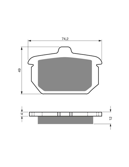 Goldfren Bremsbelag passt auf Harley D FLST FLSTC FLSTF FLSTS FLSTN 84 87 15 Angebot