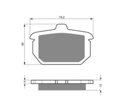 GOLDFREN PASTIGLIA FRENO MESCOLA AD HARLEY D. FLST FLSTC FLSTF FLSTS FLSTN 84-87 15-OFFERTA