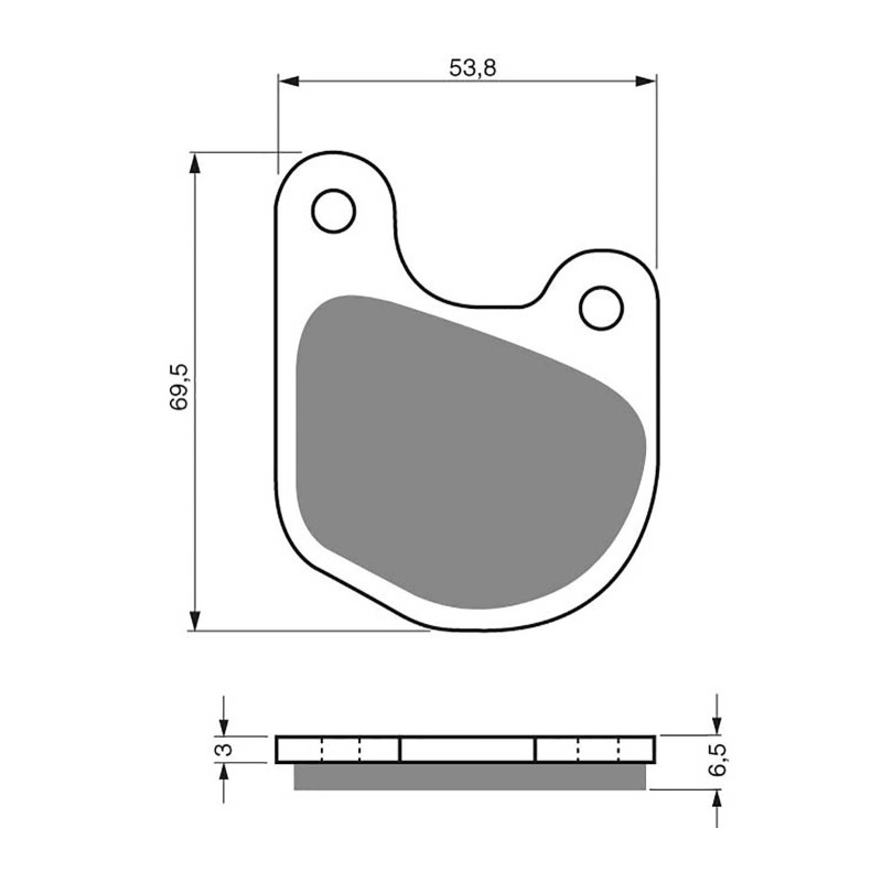 COMPUESTO PASTILLAS DE FRENO GOLDFREN PARA HARLEY D. FXRT FXRD FXLR 15-OFERTA