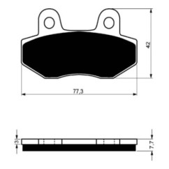 COMPUESTO PASTILLAS DE FRENO GOLDFREN PARA HONDA 420 TRX FOURTRAX RANCHER ATV 09-12-OFERTA