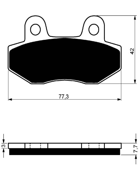 Support de plaquette de frein Goldfren pour Honda 650 TRX Rincon 03-05 (offre)