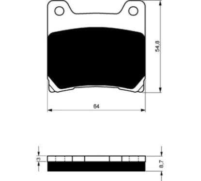 COMPOSE DE PLAQUETTES DE FREIN GOLDFREN POUR NORTON COMMANDER 90-OFFRE