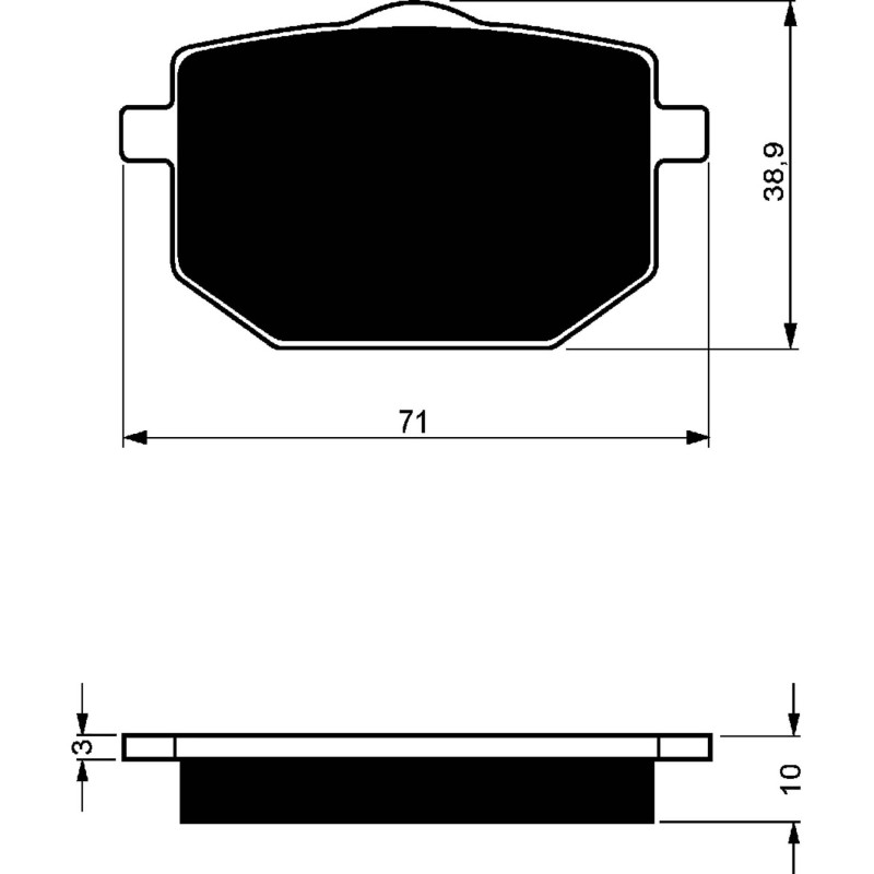 GOLDFREN PASTIGLIA FRENO MESCOLA AD YAMAHA 600 XT Z TENERE 85-88-OFFERTA