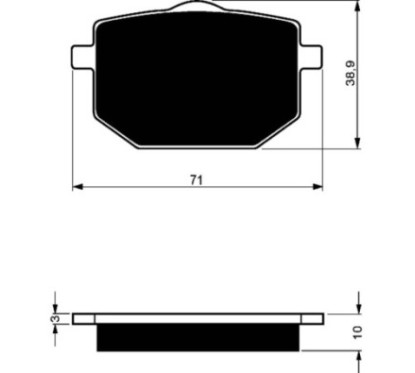 GOLDFREN BRAKE PADS COMPOUND FOR YAMAHA 600 XT Z TENERE 88-90-OFFER