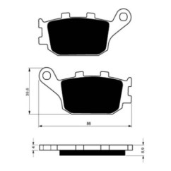 GOLDFREN BREMSBELZGE COMPOUND S33 HONDA 1000 CB FP FR FS FT FV 93-96-ANGEBOT