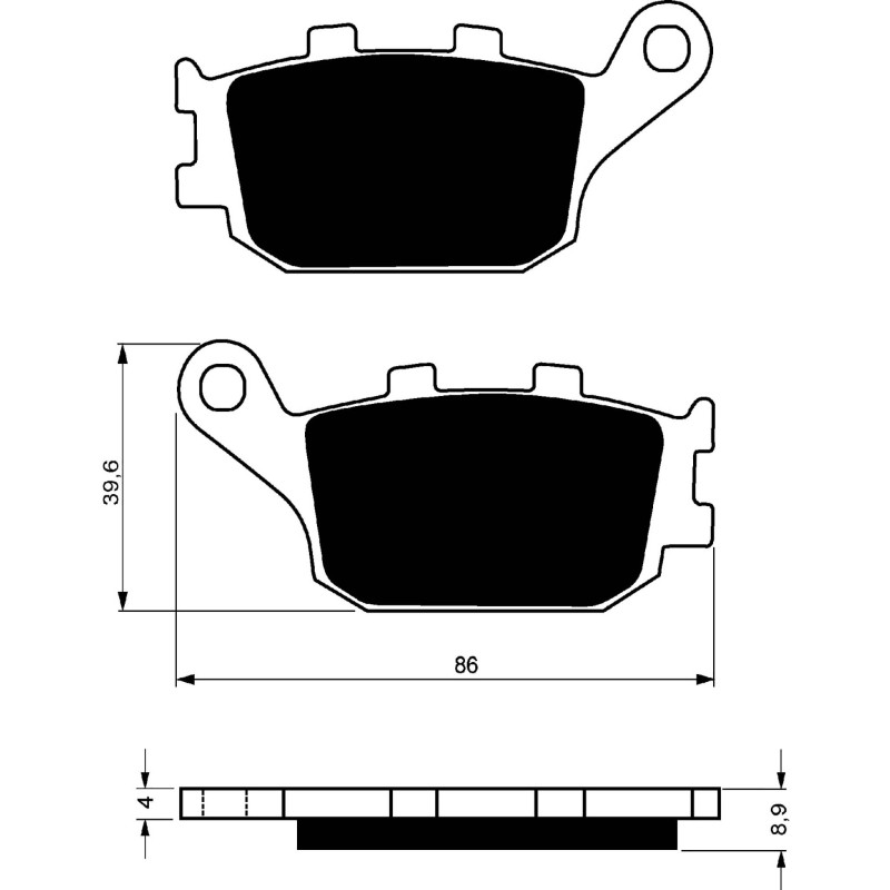 GOLDFREN BREMSBELZGE COMPOUND S33 HONDA 1000 CB FP FR FS FT FV 93-96-ANGEBOT