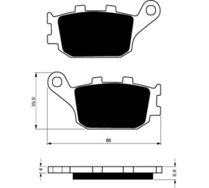 GOLDFREN BRAKE PADS COMPOUND S33 HONDA 1000 CB FP FR FS FT FV 93-96-OFFER