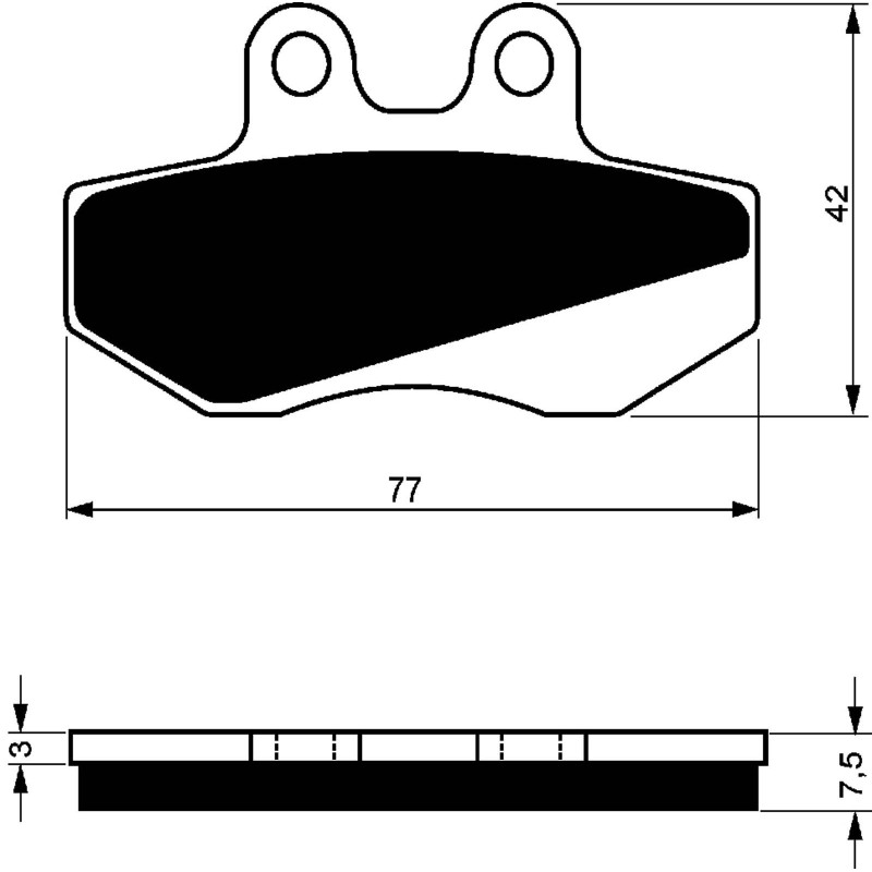 PLAQUETTES DE FREIN FRITTEES GOLDFREN COMPOSE AVEC AJP 125 PR4 ENDURO 04-07-OFFRE