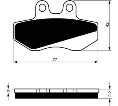 GOLDFREN PASTIGLIA FRENO SINTERIZZATA MESCOLA AD AJP 125 PR4 ENDURO 04-07-OFFERTA