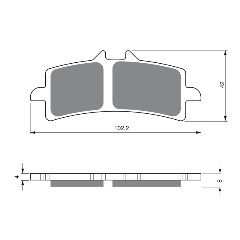 COMPUESTO PASTILLAS DE FRENO SINTERIZADAS GOLDFREN PARA APRILIA 1000 RSV4 09-14-OFERTA