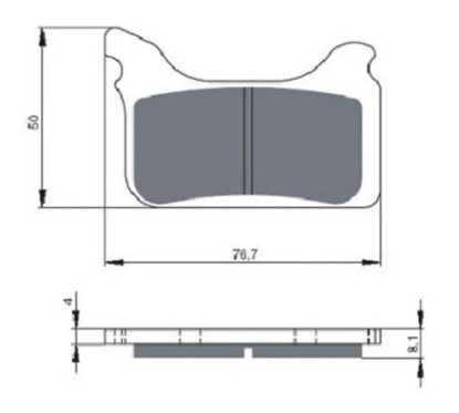 COMPUESTO PASTILLAS DE FRENO SINTERIZADAS GOLDFREN PARA APRILIA 450 SXV 06-13-OFERTA