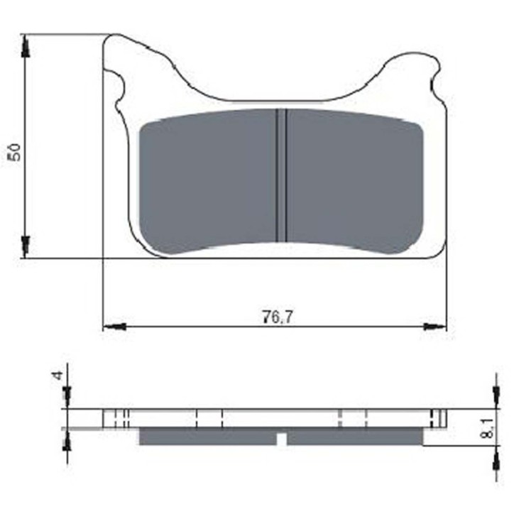 GOLDFREN PASTIGLIA FRENO SINTERIZZATA MESCOLA AD PER APRILIA 450 SXV 06-13-OFFERTA