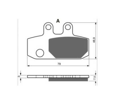 GOLDFREN PASTIGLIA FRENO SINTERIZZATA MESCOLA AD APRILIA 500 ATLANTIC 02-05-OFFERTA