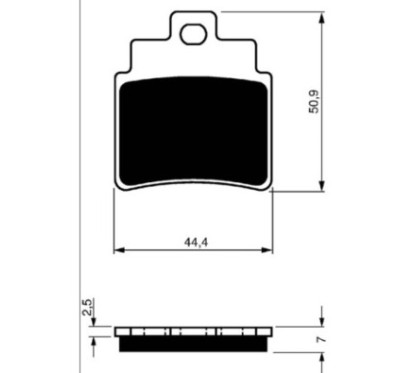 GOLDFREN SINTERED BRAKE PADS ARCTIC COMPOUND CAT 250 DVX 06-09-OFFER