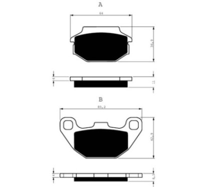 GOLDFREN SINTERED BRAKE PADS ARCTIC COMPOUND CAT 90 DVX 06-14-OFFER