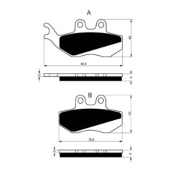 PLAQUETTES DE FREIN FRIES GOLDFREN BETA 125 ALP COMPOUND 05-09-OFFERS